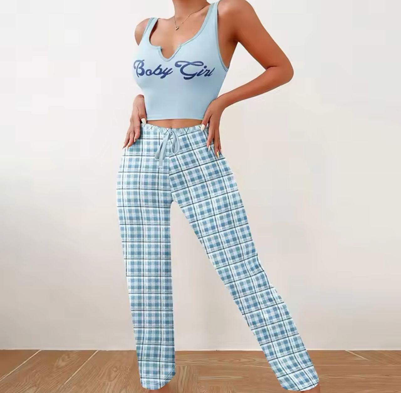 BABY GIRL NIGHTWEAR WITH TROUSERS