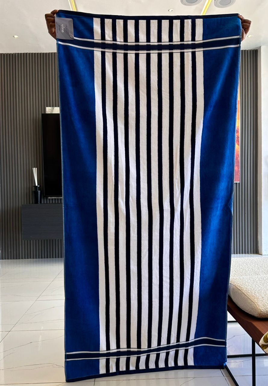VIVO STIPE COTTON TOWEL 80CM BY 160 CM