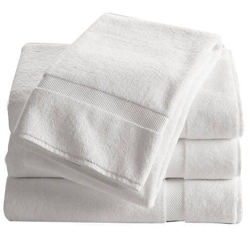 COTTON WHITE TOWELS BY 140CM BY 100 CM