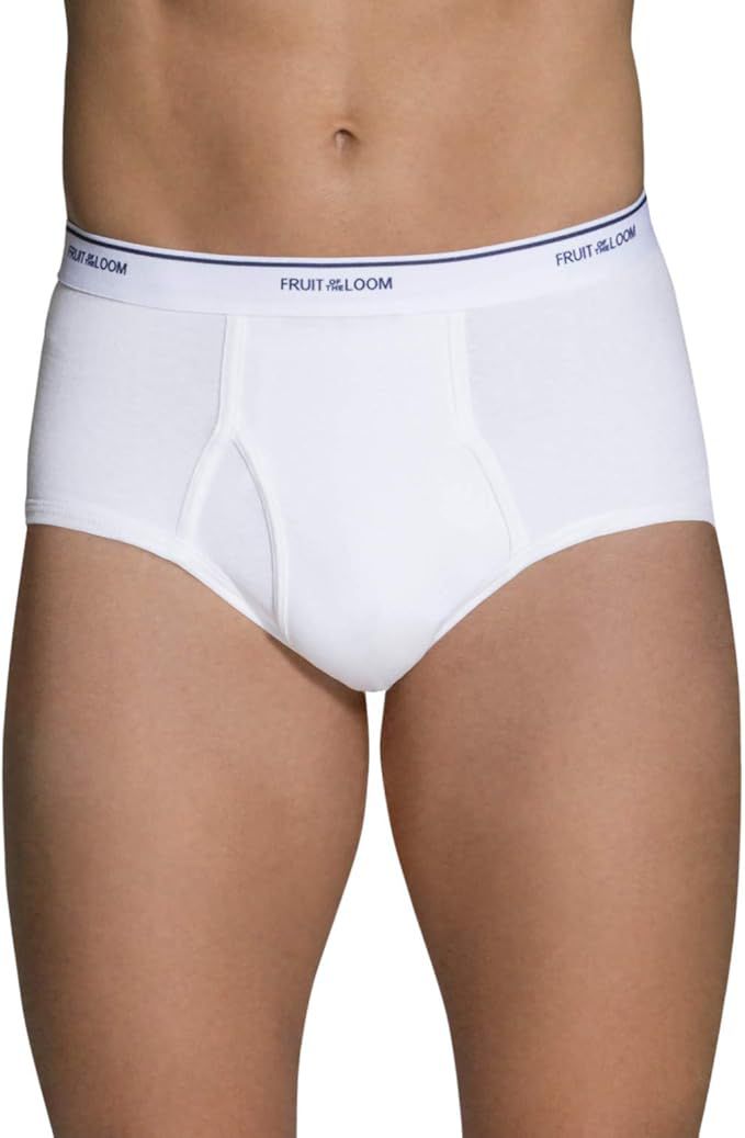 6IN1 FRUIT OF THE LOOM BRIEFS (WHITE)