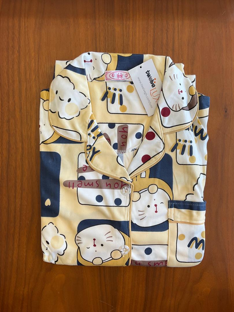 FEMALE COTTON PYJAMAS WITH TROUSERS