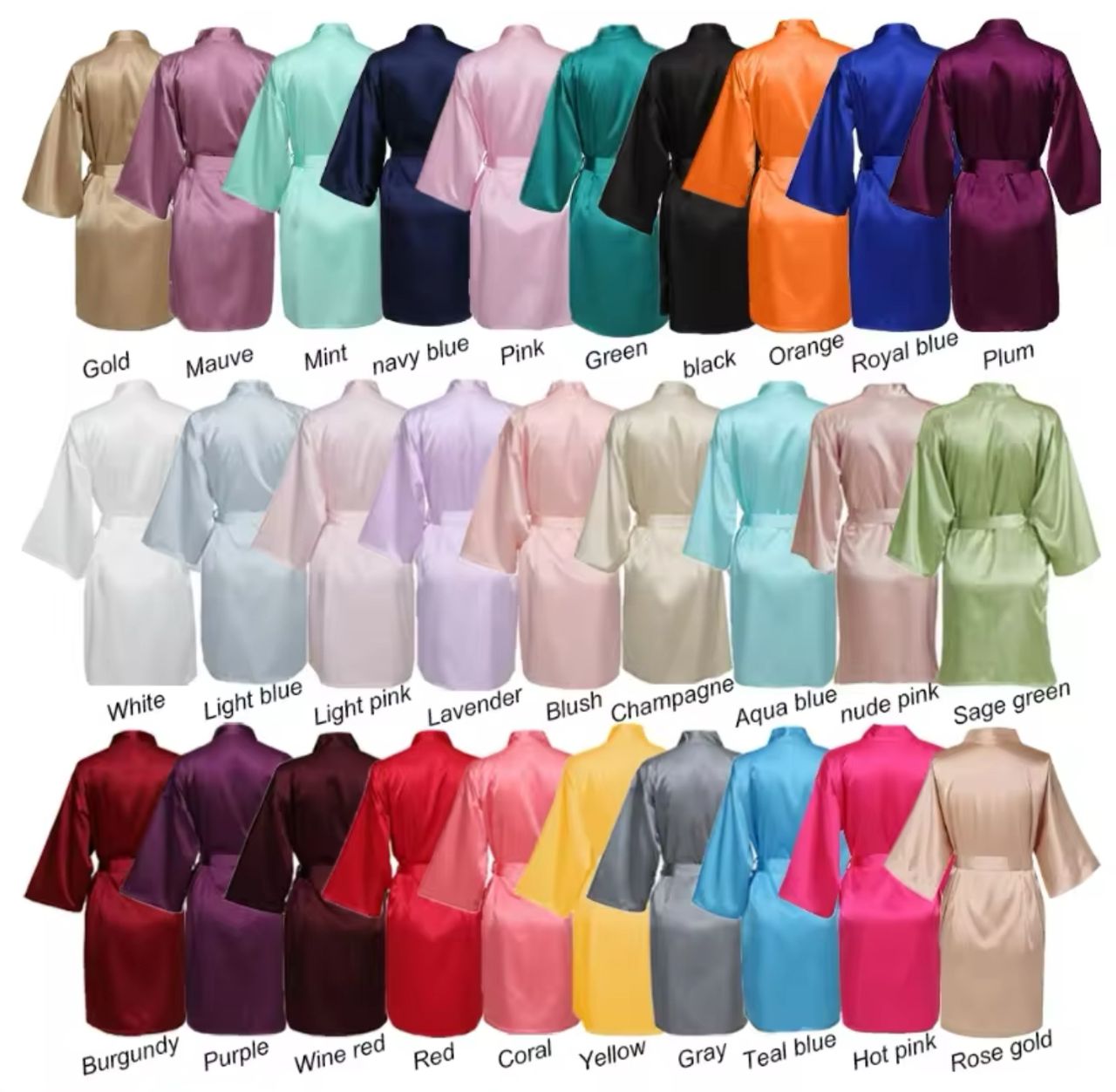 CUSTOMIZED BRIDAL ROBES WITH INNER