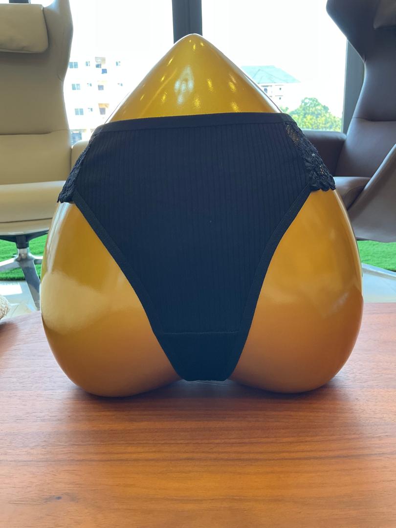 COTTON RIBBED THONG PANTS