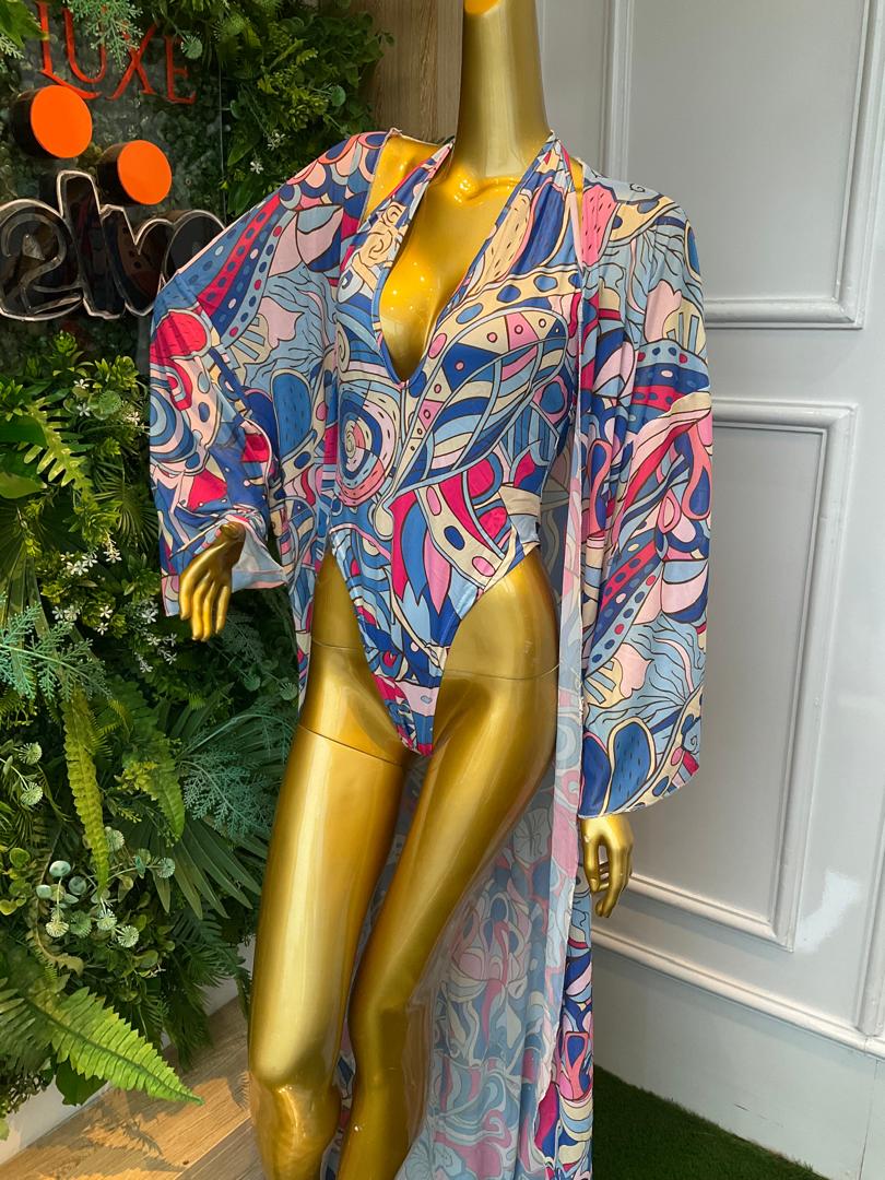 swim suit with kimono