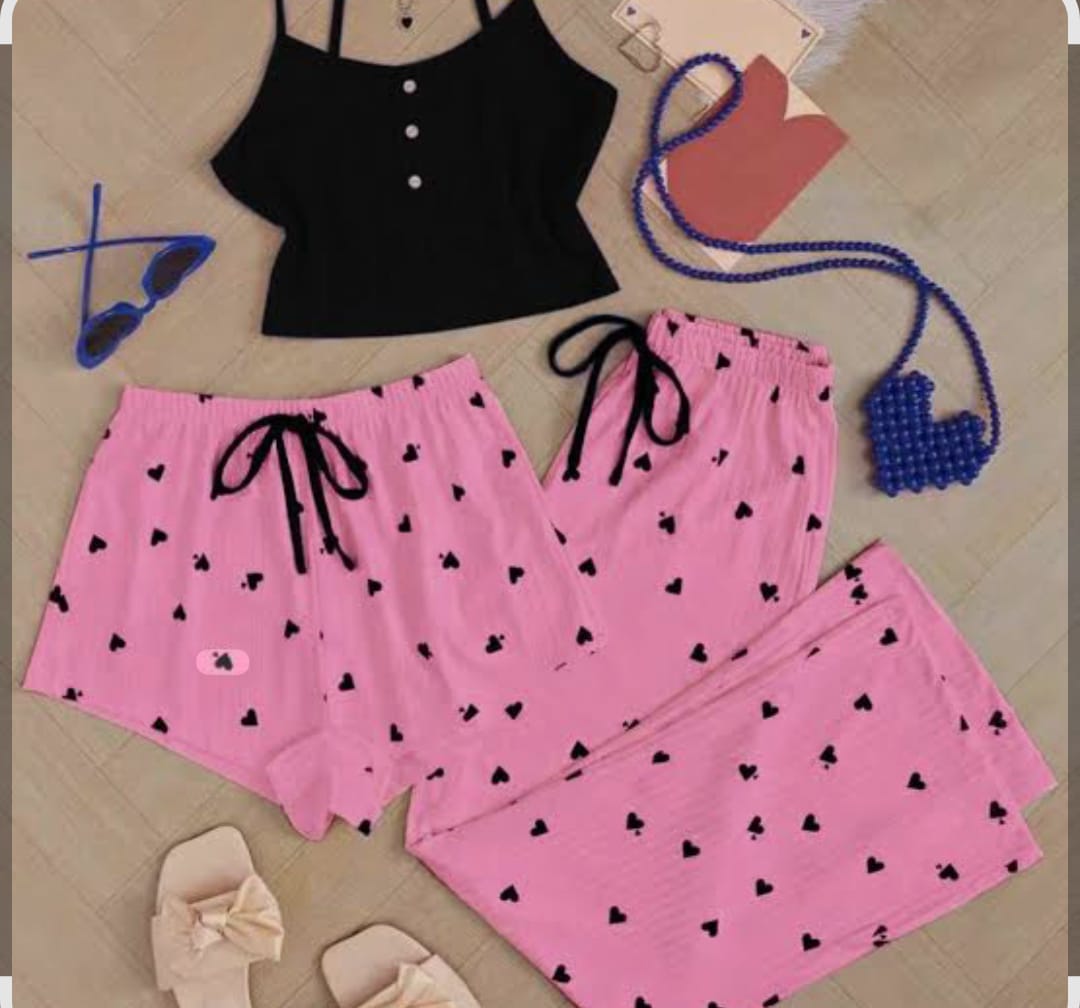 3pieces of heart loungewear