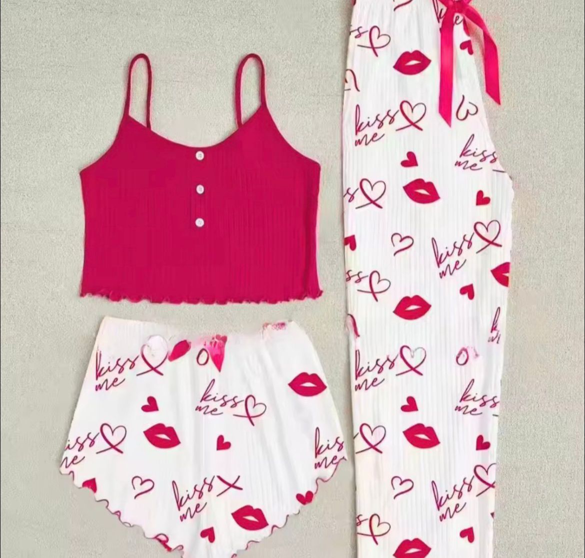 3pieces of heart loungewear