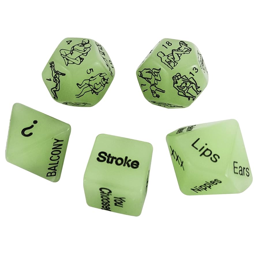 glow dice set