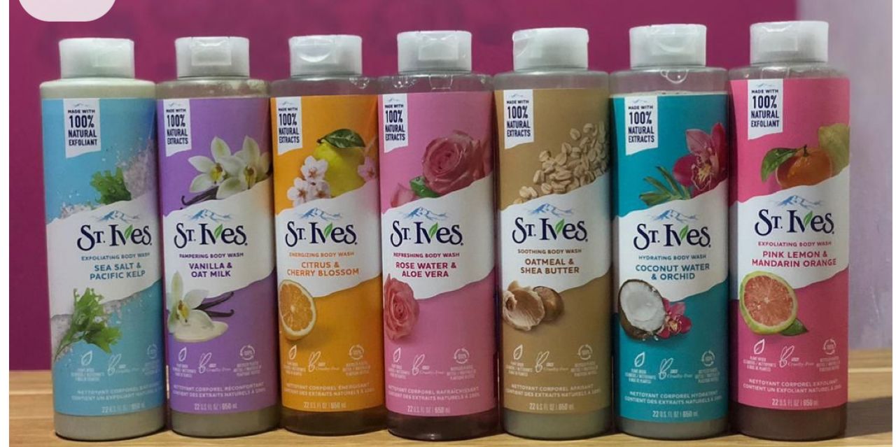 st. Ives body wash