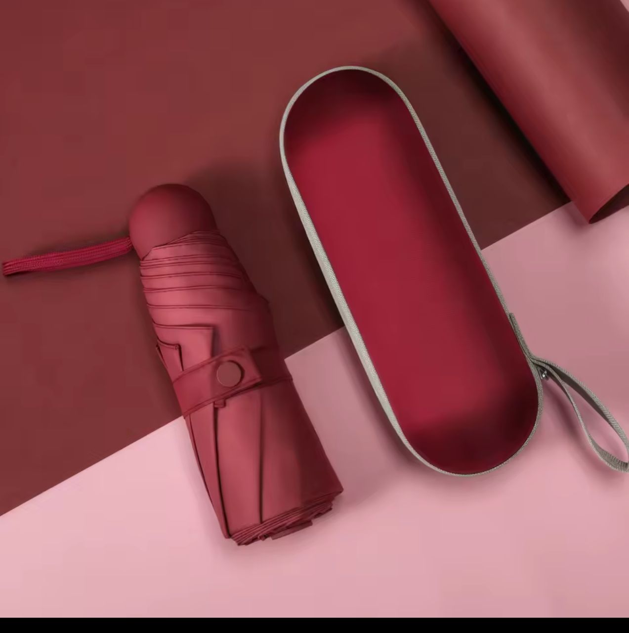 Mini Pocket size  SPF Umbrella with Case