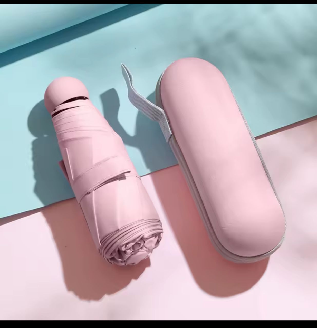 Mini Pocket size  SPF Umbrella with Case