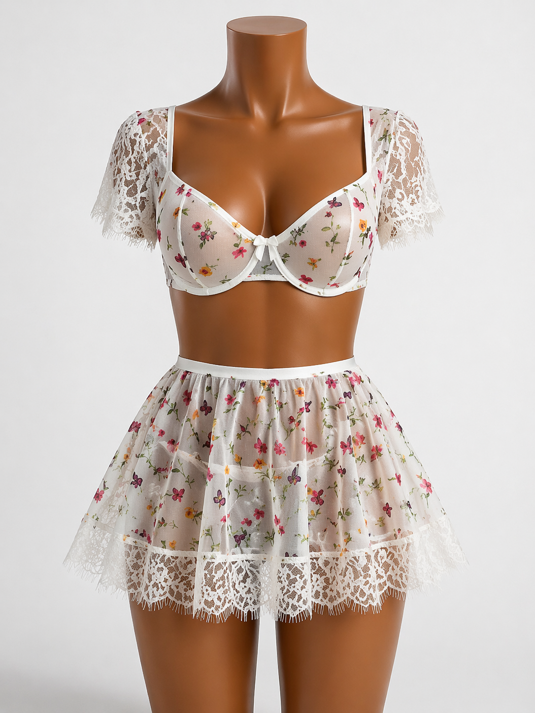 Teddy Lace Babydoll Lingerie
