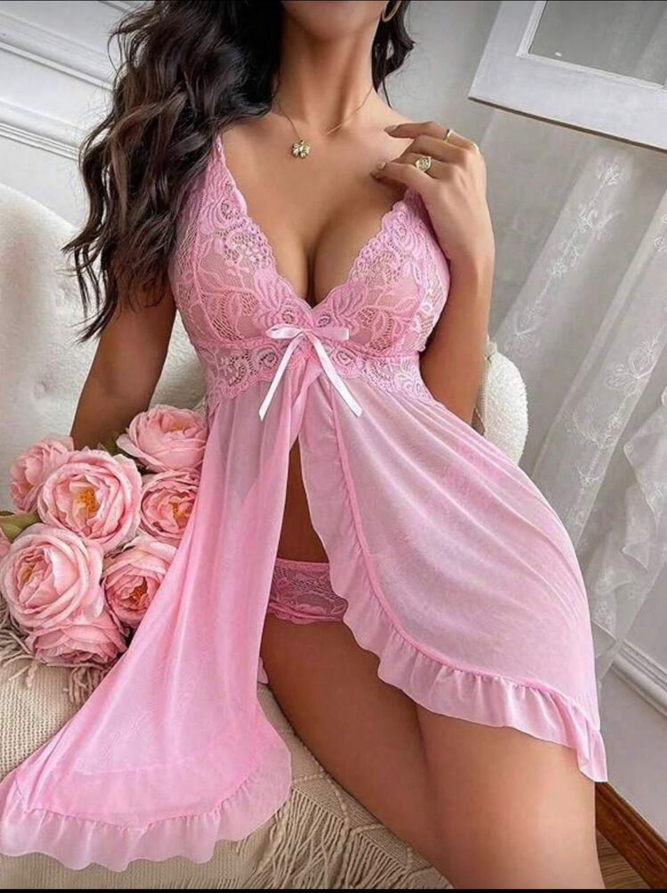 Sexy Lace Night Dress