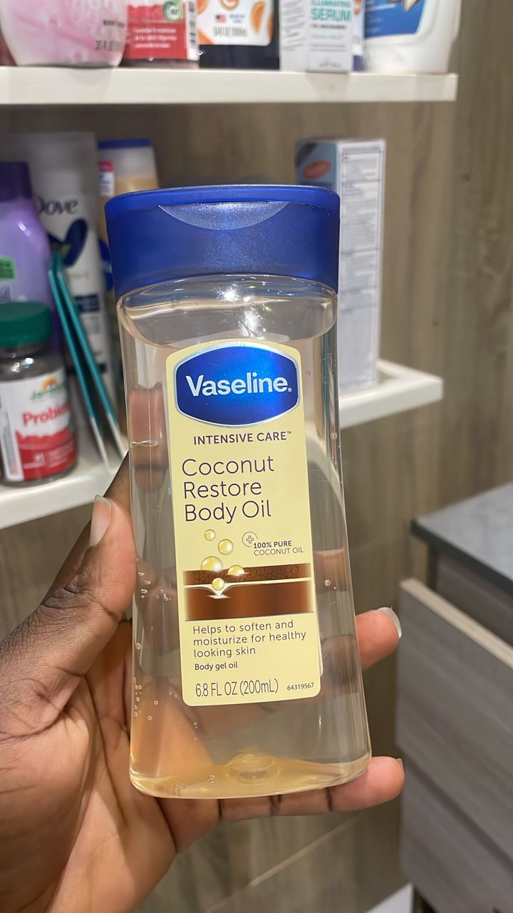 vaseline coconut radiant body oil