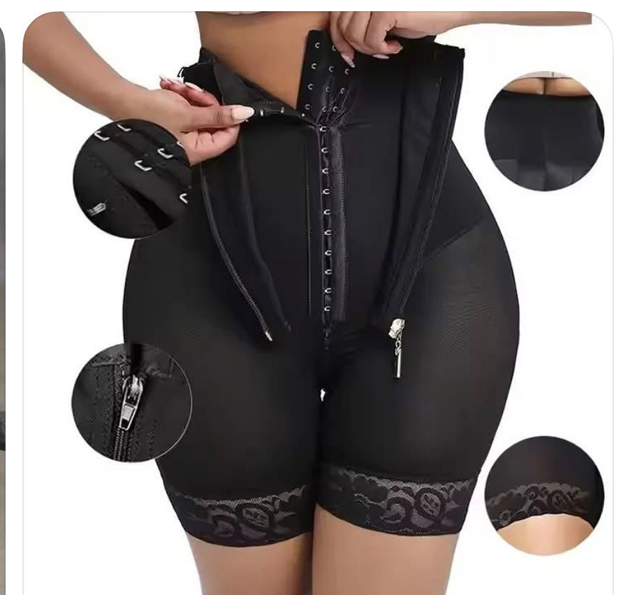 Underwear corset with hooks & zip