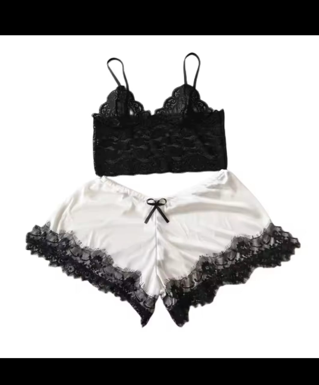 Lace cami top & down nightewear