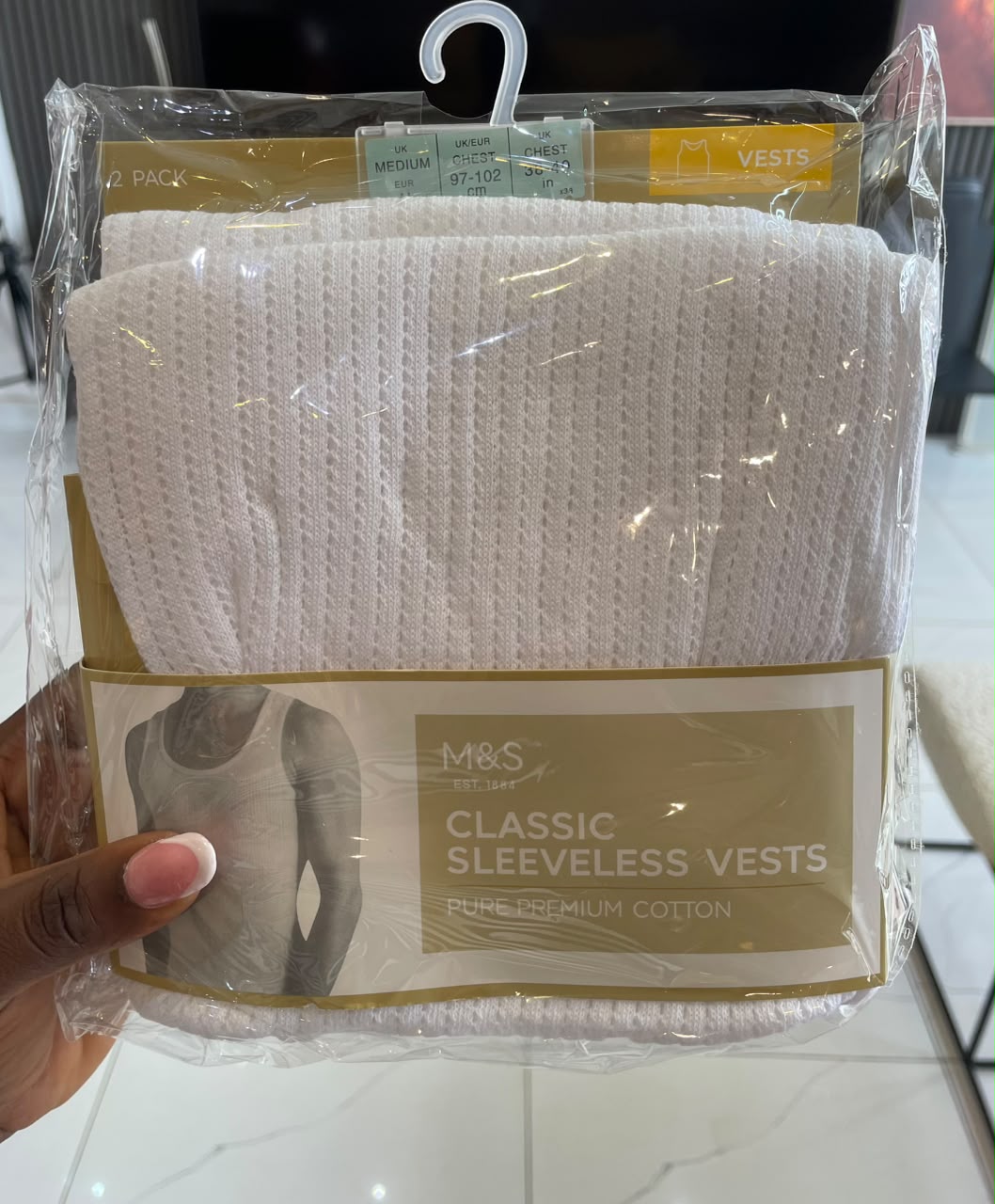 M&amp;S SINGLET -LUXE