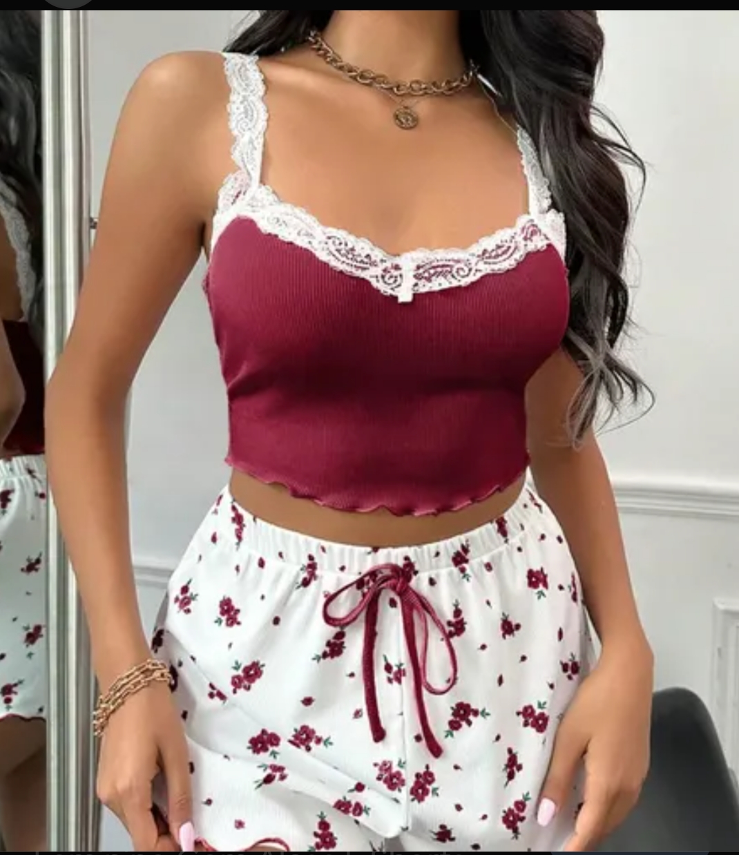 LACE PATCHWORK LOUNGEWEAR