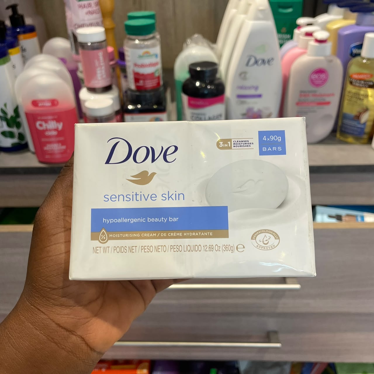 Dove 3 in 1 Exfoliating Bar Soap
