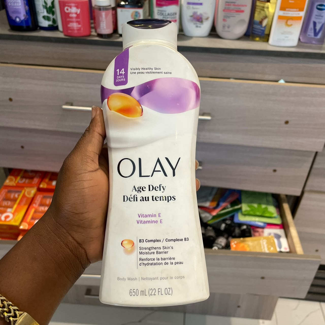 Olay Age Defy Vitamin E Body Wash