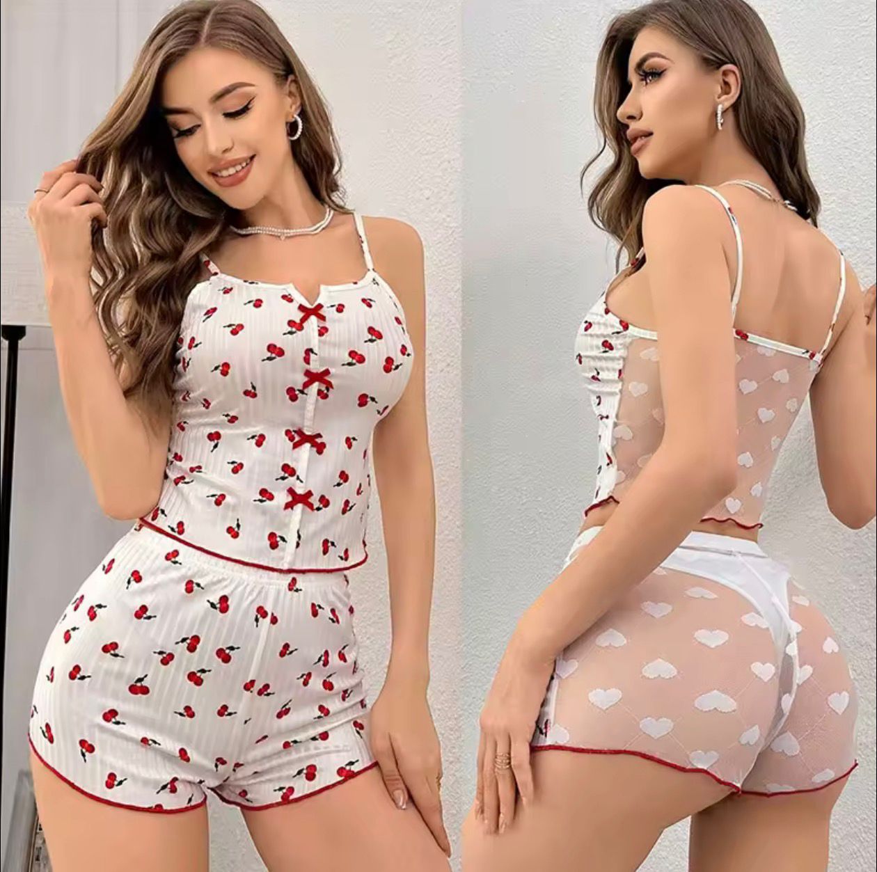 Lace Back 2-pieces Loungewear