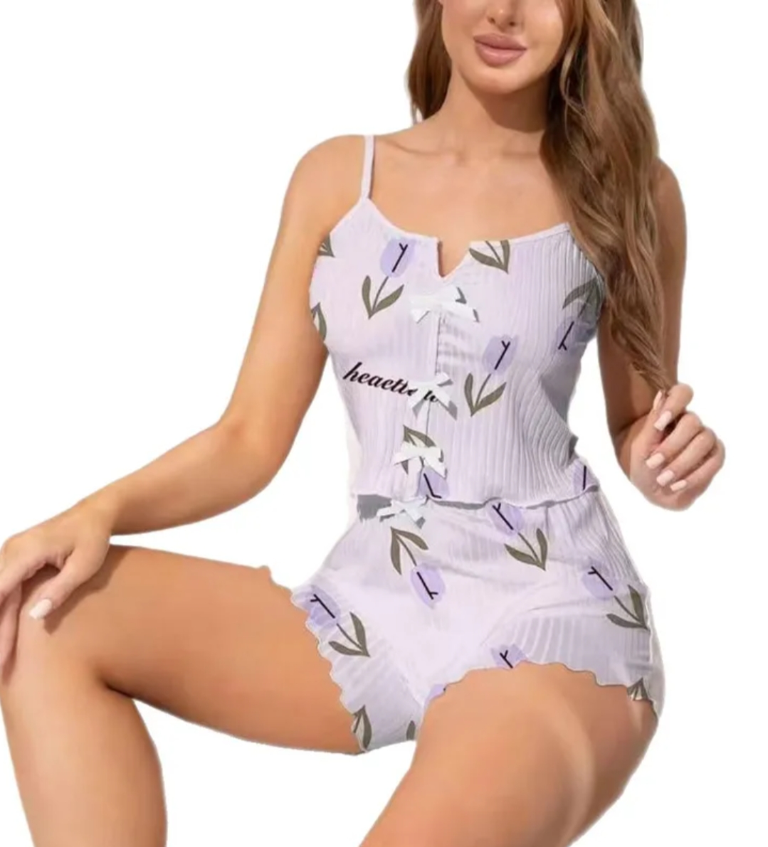 Lace Back 2-pieces Loungewear