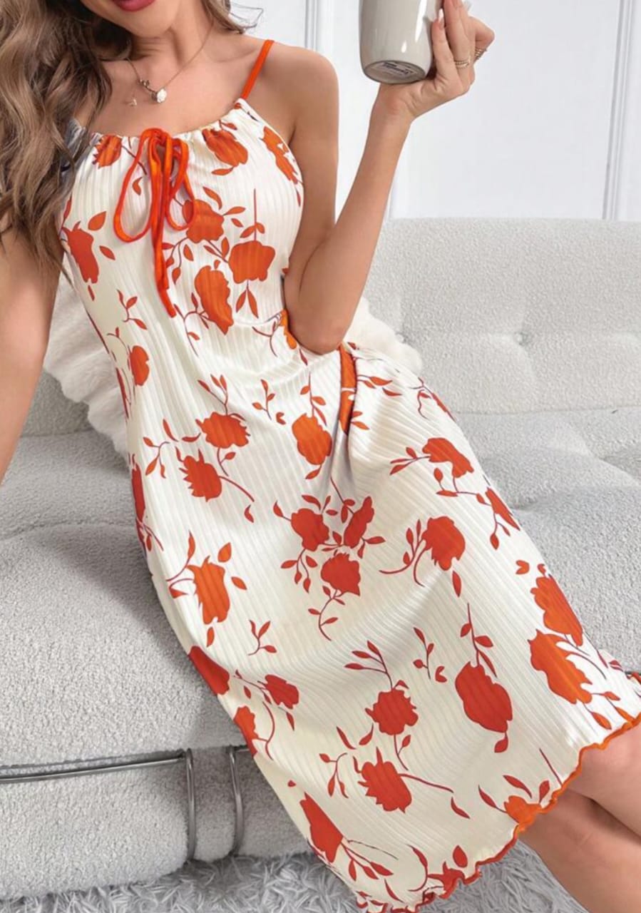 Floral nightwear